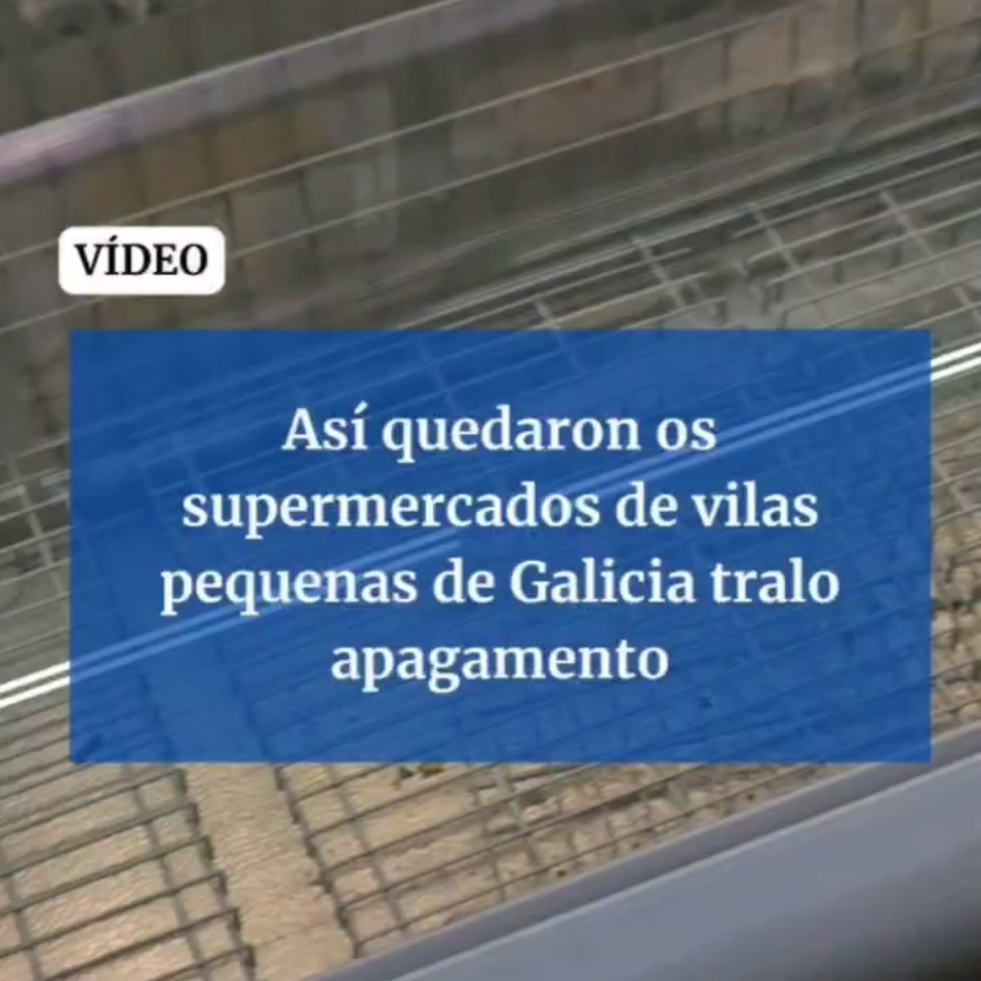 Supermercados de vilas pequenas sen mercadoría fresca. Esa foi unha imaxe moi repetida ao longo de Galicia o martes