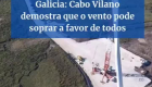 No Cabo Vilán, en Camariñas, o parque de Cabo Vilano, berce da enerxía eólica en Galicia,