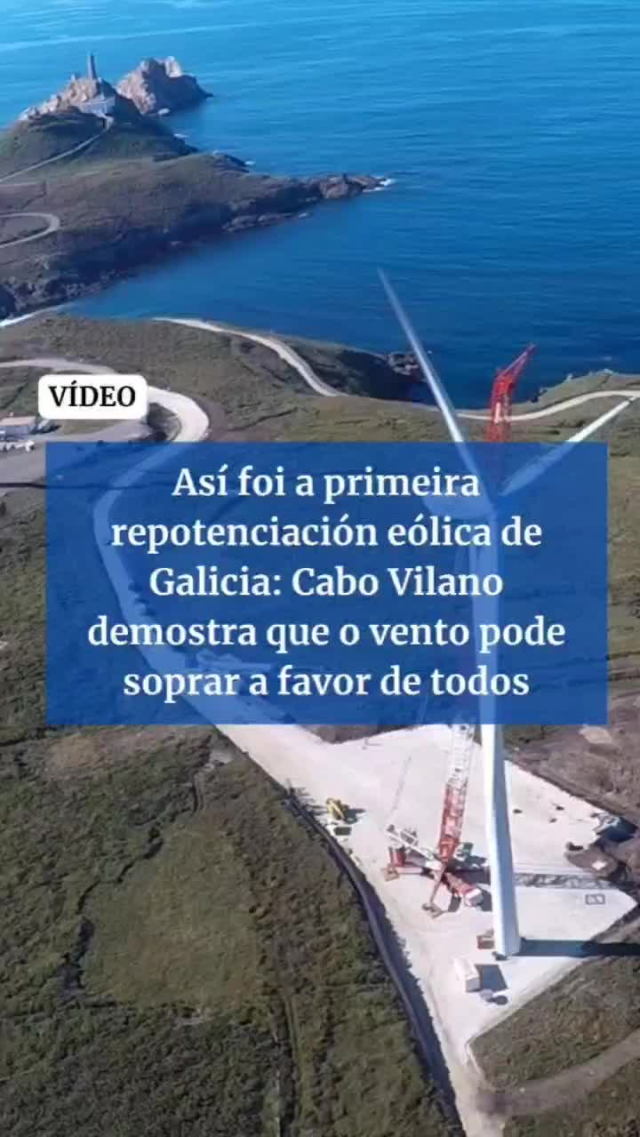 No Cabo Vilán, en Camariñas, o parque de Cabo Vilano, berce da enerxía eólica en Galicia,