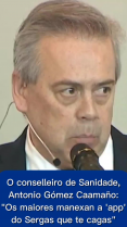 O conselleiro de Sanidade, Antonio Gómez Caamaño, di que a teleasistencia é un xeito máis rápido de ser atendidos